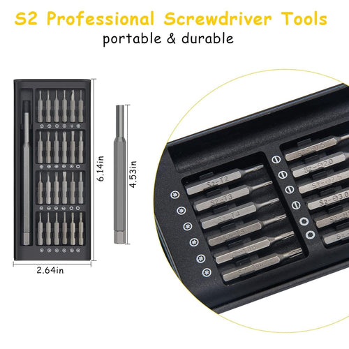 24 in 1 Mini Screwdriver Set with Case, Small Flathead Magnetic Screwdriver Kit for Electronics (SVO-11)