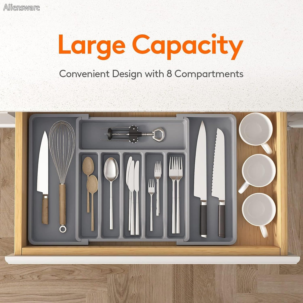 Aliensware Expandable Slider Kitchen Drawer Organizer (SVO_11)
