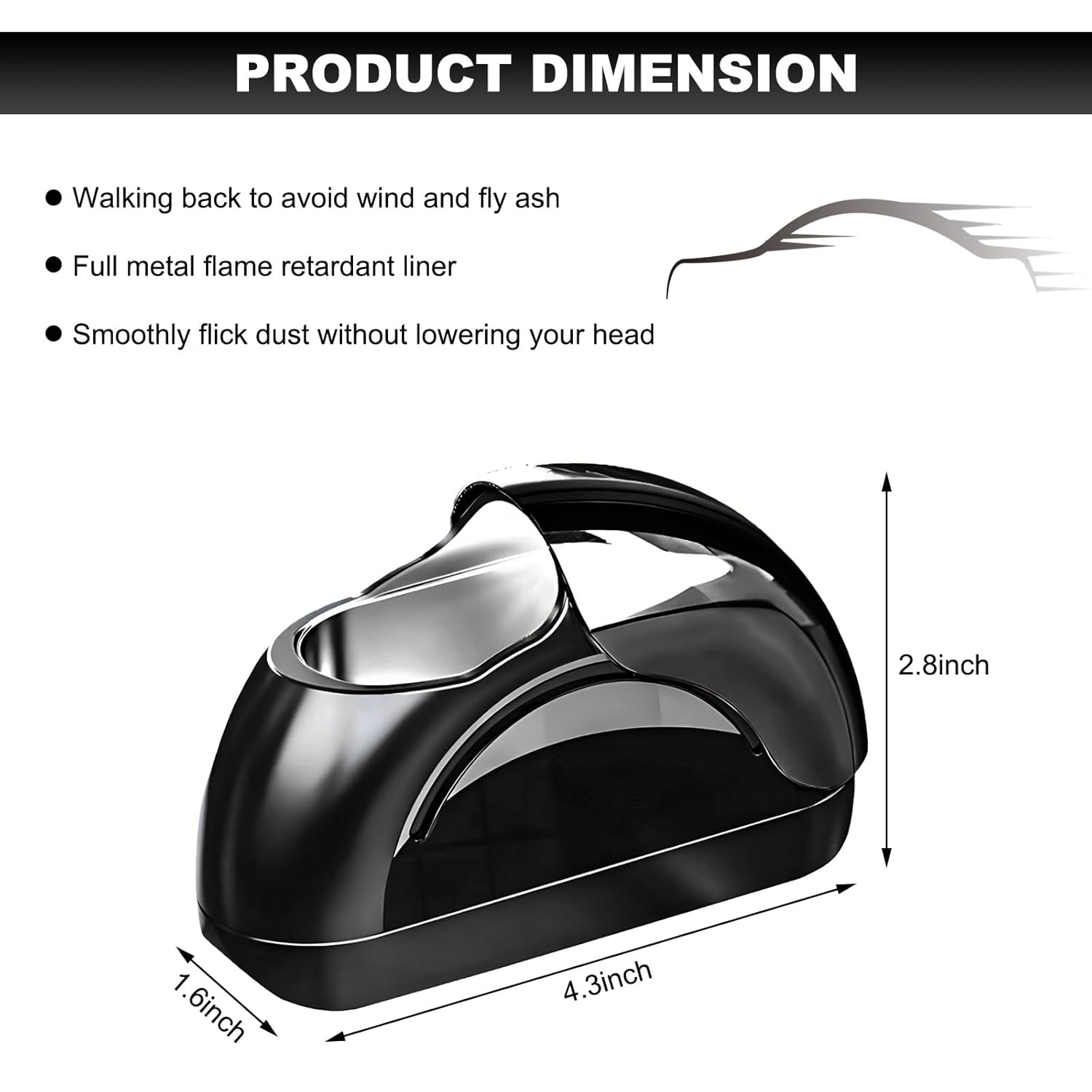 Car Ashtray with Lid (SVO-19)