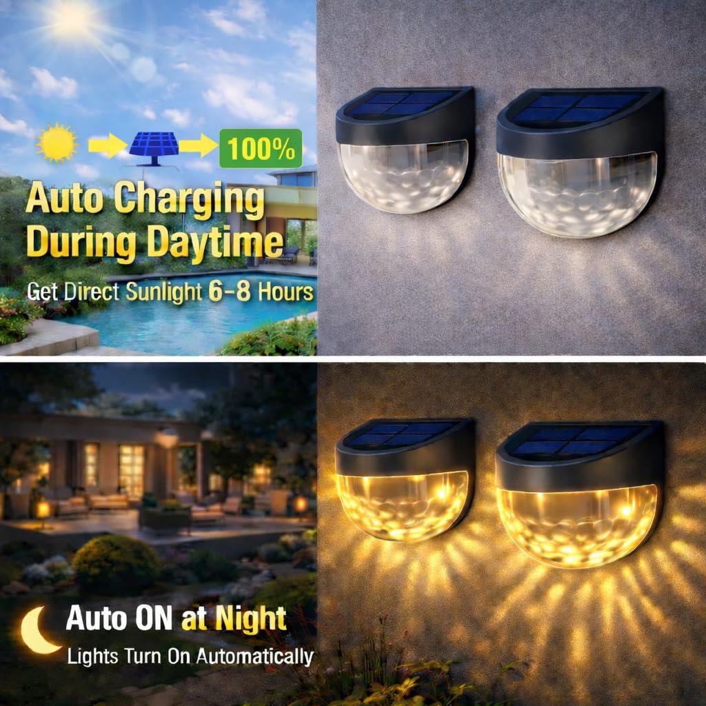 Solar Wall Lights - Pack of 2 (SVO-25)