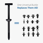 Universal Cable Tie Buckle for Cars, Heavy Duty Self-Locking UV Resistant Zip Ties with Push Pin Button (SVO_14)
