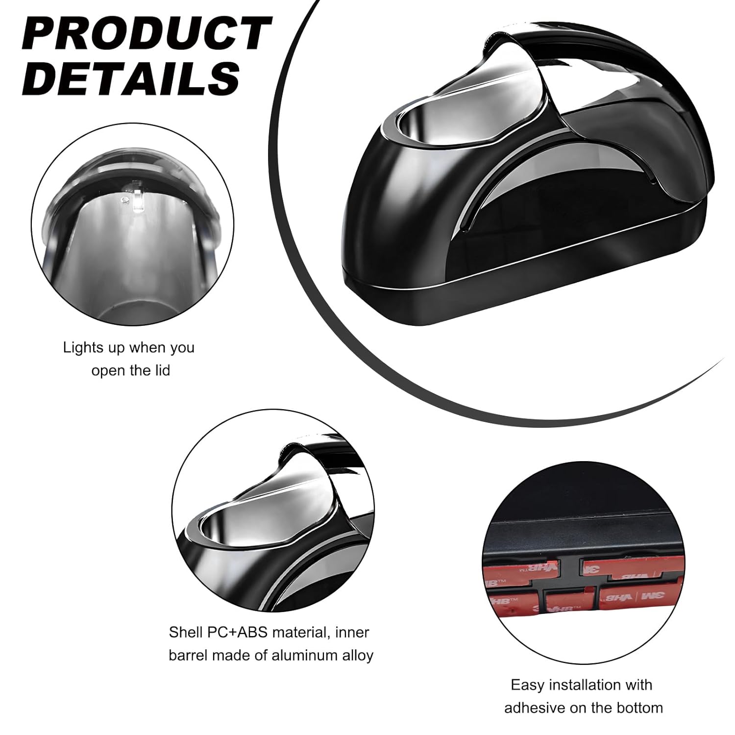 Car Ashtray with Lid (SVO-19)