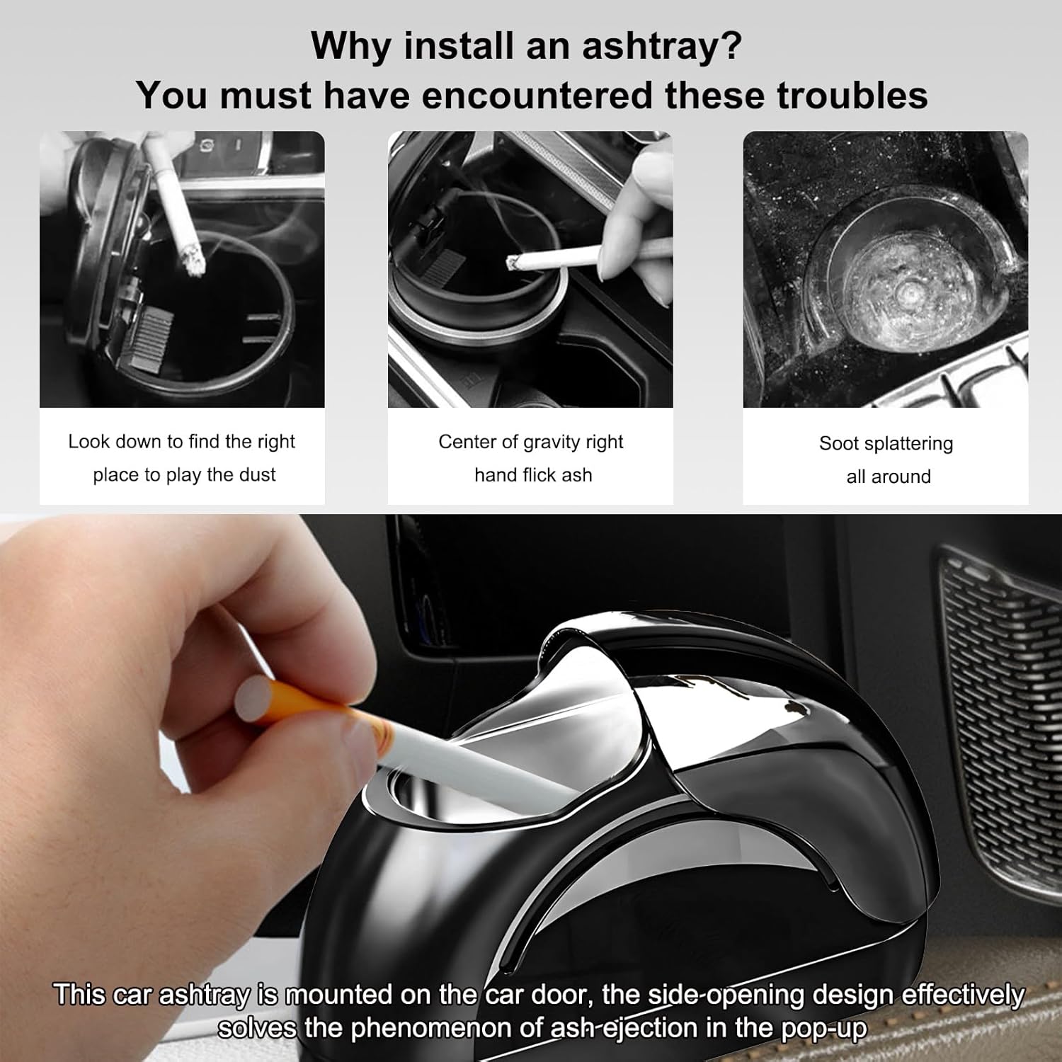 Car Ashtray with Lid (SVO-19)