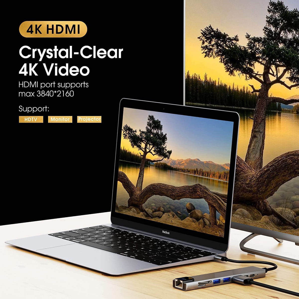 8 in 1 USB C Hub (SVO-32)