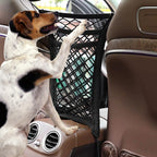 3-Layer Car Mesh Organizer, Seat Back Net Bag, Barrier of Backseat Pet Kids, Cargo Tissue Purse Hold (SVO_10)