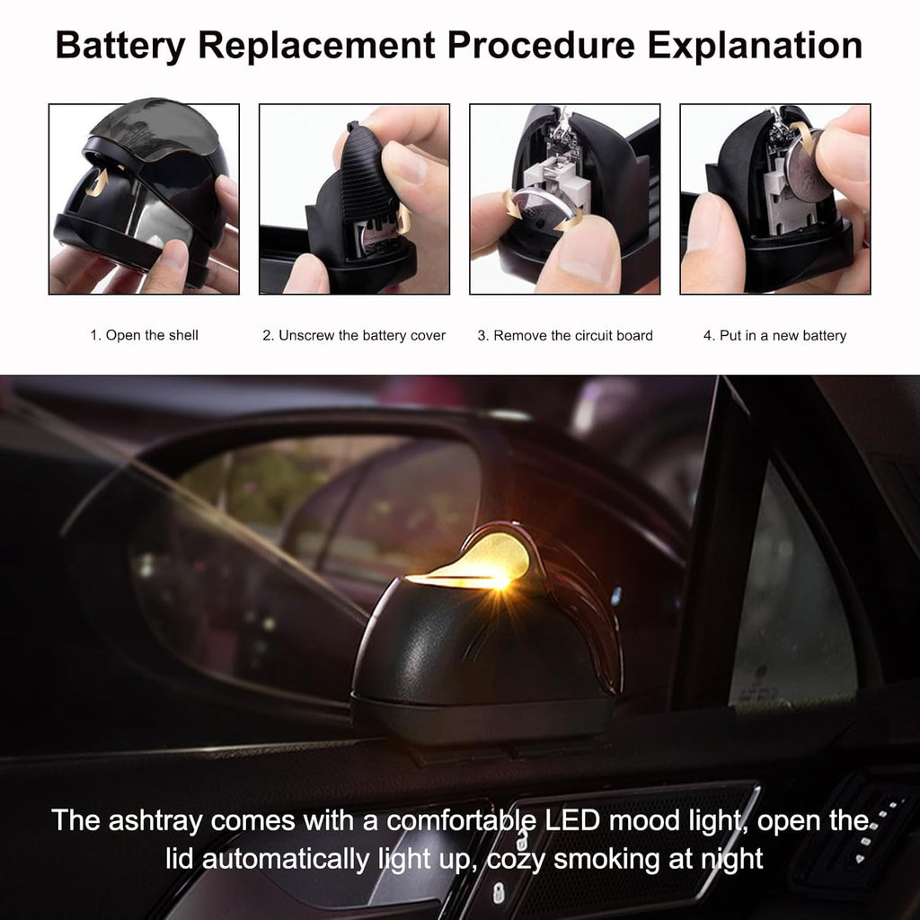 Car Ashtray with Lid (SVO-19)