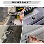 Universal Cable Tie Buckle for Cars, Heavy Duty Self-Locking UV Resistant Zip Ties with Push Pin Button (SVO_14)