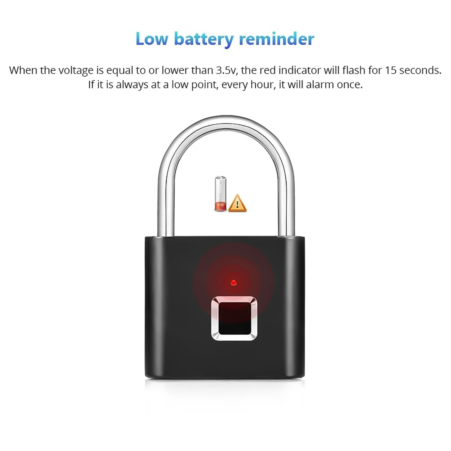 Smart Lock Fingerprint Biometric Padlock | Keyless&Password-Free Access (SVO-17)