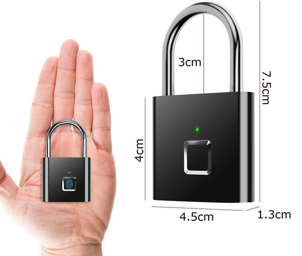 Smart Lock Fingerprint Biometric Padlock | Keyless&Password-Free Access (SVO-17)